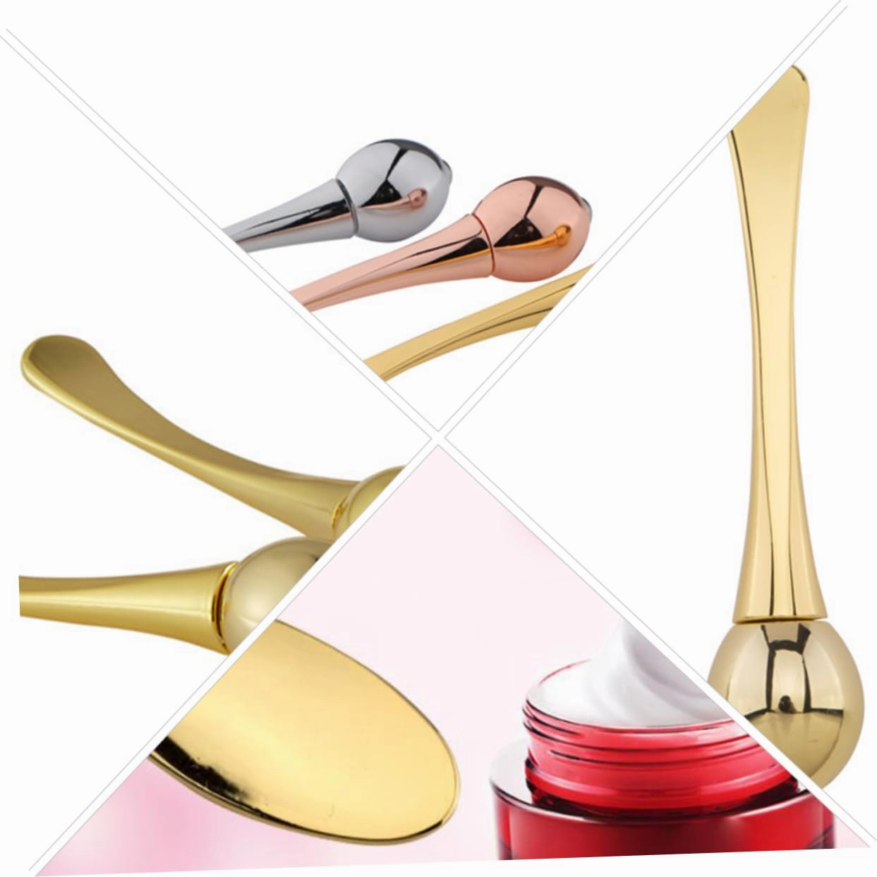 Essence Bar Mask Spoon Included Eye Massage Roller Set for Women's Beauty Routine