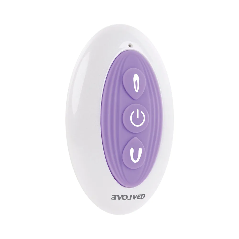 Evolved Petite Tickler Rechargeable Remote-Controlled Silicone Dual Stimulator Purple