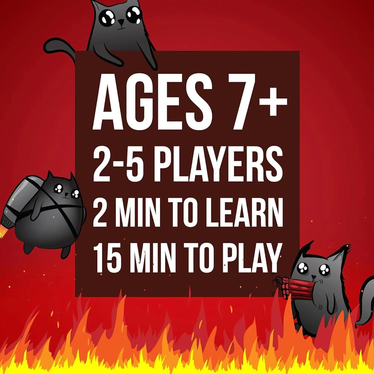 Exploding Kittens Original Edition in Collectible Tin - 2-5 Players - Ages 7  - 15 Minutes to Play - High Stakes Card Game - Party Game, Family Game Night, Kid and Adult Card Game