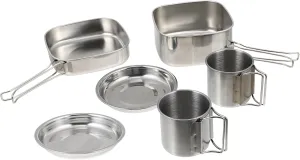 Exquisite Craftsmanship Outdoor Camping Cookware 1 Set Portable Picnic Cooking Pot Frying Pan Cups