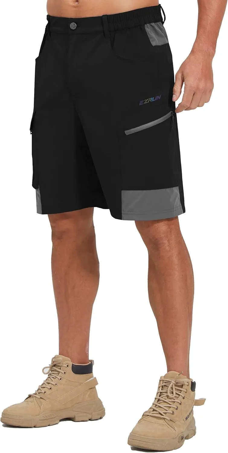 EZRUN Men's Hiking Cargo Shorts Quick Dry Golf Outdoor Work Tactical Shorts with Multi Pocket for Fishing Travel
