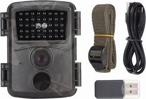 flexman Trail Camera, 3MP 1080P HD Mini Game Camera with Night Vision, 52° Lens Angle Water Proof Hunting Camera, Outdoor Digital Sports Camera for Wildlife Monitoring