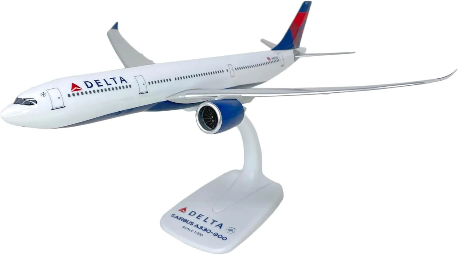 Flight Miniatures Delta (07-Cur) A330-900 Neo 1:200 Scale - Plastic Snap-Fit Model Airplane - Collectible Replica of Delta Airlines Aircraft - Part# AAB-33090H-001