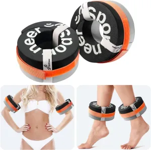 Foam Aquatic Cuffs Exercise Equipment: Sportneer Water Aerobics Float Ring with Adjustable Webbing Pool Exercise Workout Set Water Ankle Ring