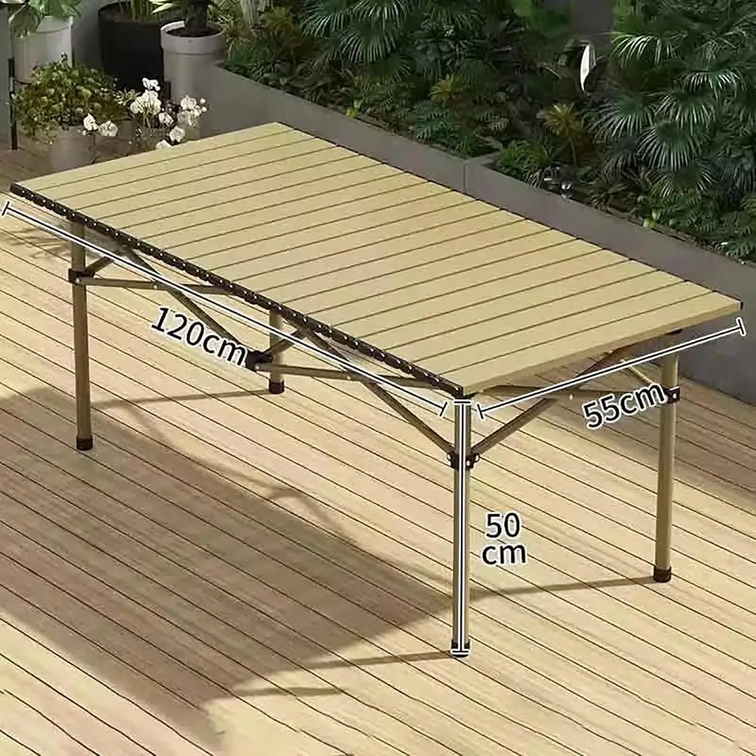 Foldable Camping Table Set with 6 Chair, Outdoor Indoor Use for BBQ, Picnic, Garden Parties, Portable with Carry Bag,Black