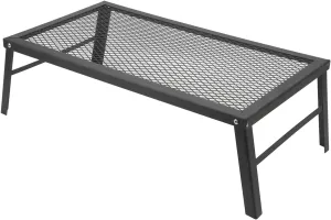 FoldingGrill, Heavy Duty Iron Material, Stable Structure, Lightweight and Portable, Easy Folding Installation, Multiple Applications, with Portable Camp Fire Cooking, for Outdoor