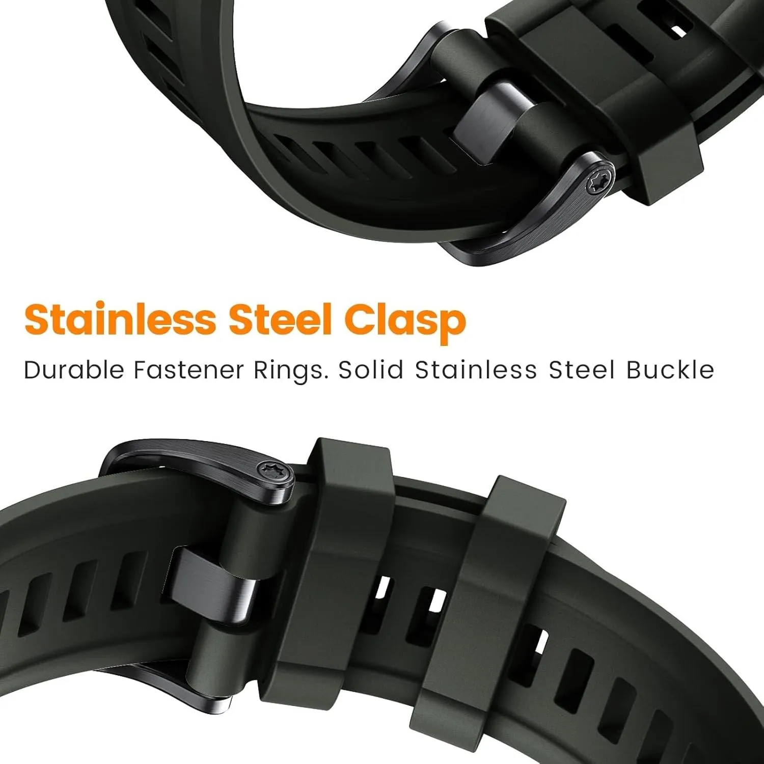 For Fenix 8 Replacement Band 22mm Fenix 7 Bands Fenix 6 Quickfit Watch Band Fenix 5 Plus Silicone Wristband Fenix 6 pro Sports Smart watch Band