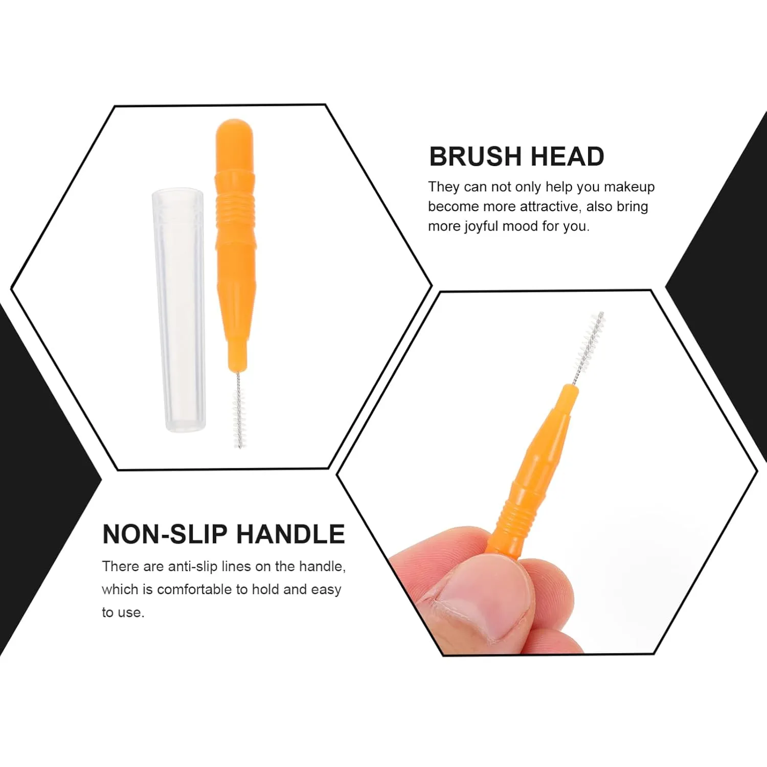 FRCOLOR 4sets Makeup Tools Set Mini Brush Eyebrow Brush Tooth Portable Cosmetic for Travel 20pcs*4