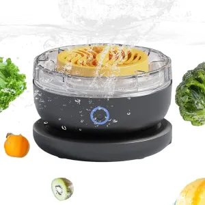 Fruit Washing Machine Set - Water-Proof Fruit Cleaning Device,Rotation Portable Automatic Rechargeable Kitchen Accessory for Preparation Dust Removing Dirt Parents Rinse Family Cooking