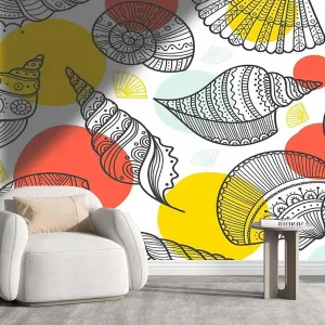 Fun Wallpaper Boho Decor Stickers for Walls Decoration Cute Simple Kids Dollhouse Renter-Friendly (W)137.8"X(H)110"