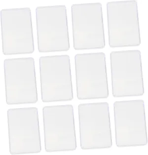 GALPADA 12Pcs Transparent Plastic Poker Card Storage Boxes Compact Cases for Poker Cards Game and Scrapbook Supplies Clear Design Craftsmanship