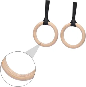GALPADA Gymnastic Rings for Fitness Training Adjustable Straps Durable Versatile Exercise Equipment for Pushups Dips and Strength Workouts Outdoors