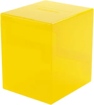 Gamegenic Bastion 100  XL Deck Box - Compact, Secure, and Perfectly Organized for Your Trading Cards! Safely Protects 100  Double-Sleeved Cards, Yellow Color, Made