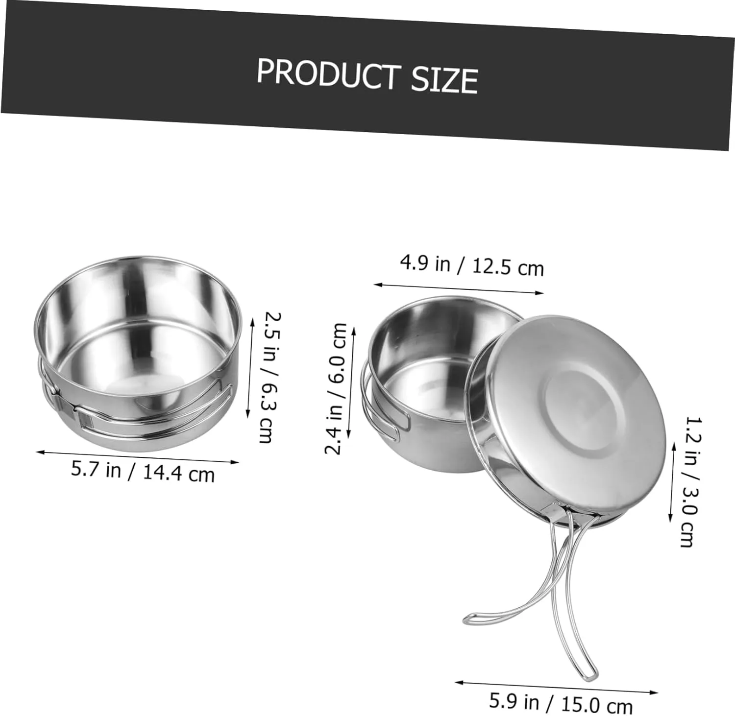 GANAZONO Outdoor Camping Pot Camping Pans Non Toaster Collapsible Jet Smart Frying Gears Camping Stove Gas