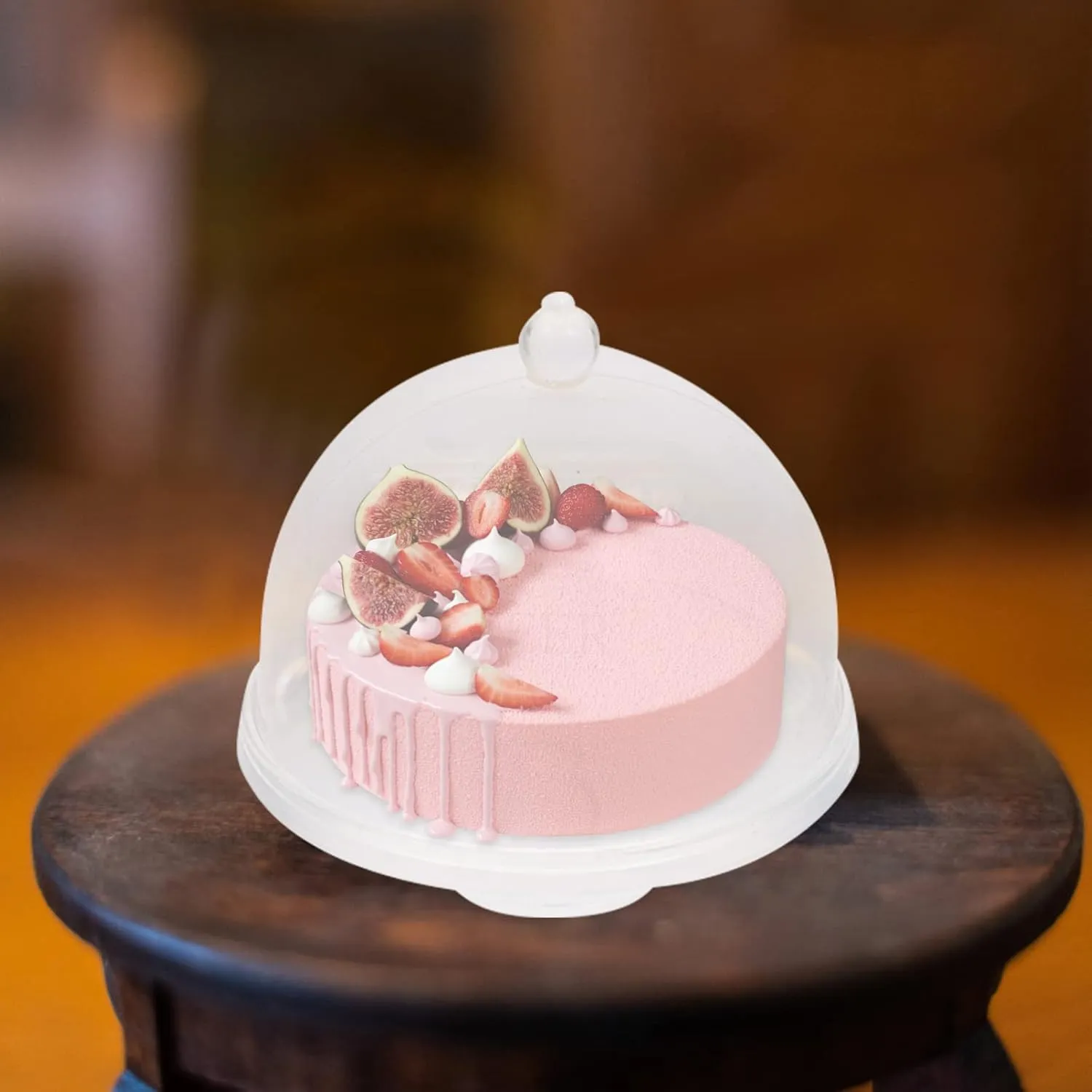 Garneck 4sets Dollhouse Accessories Miniature Kitchen Accessories Mini Cake Stand Dollhouse Miniature Furniture Dollhouse Decor Decorative Mini Dollhouse Display Stand Plastic 2pcs*4