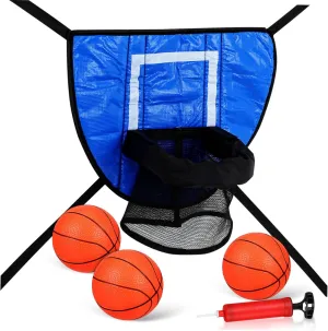 Garneck Mini Basketball Trampoline Basketball Net Boys and Girls Trampoline Accessory Set