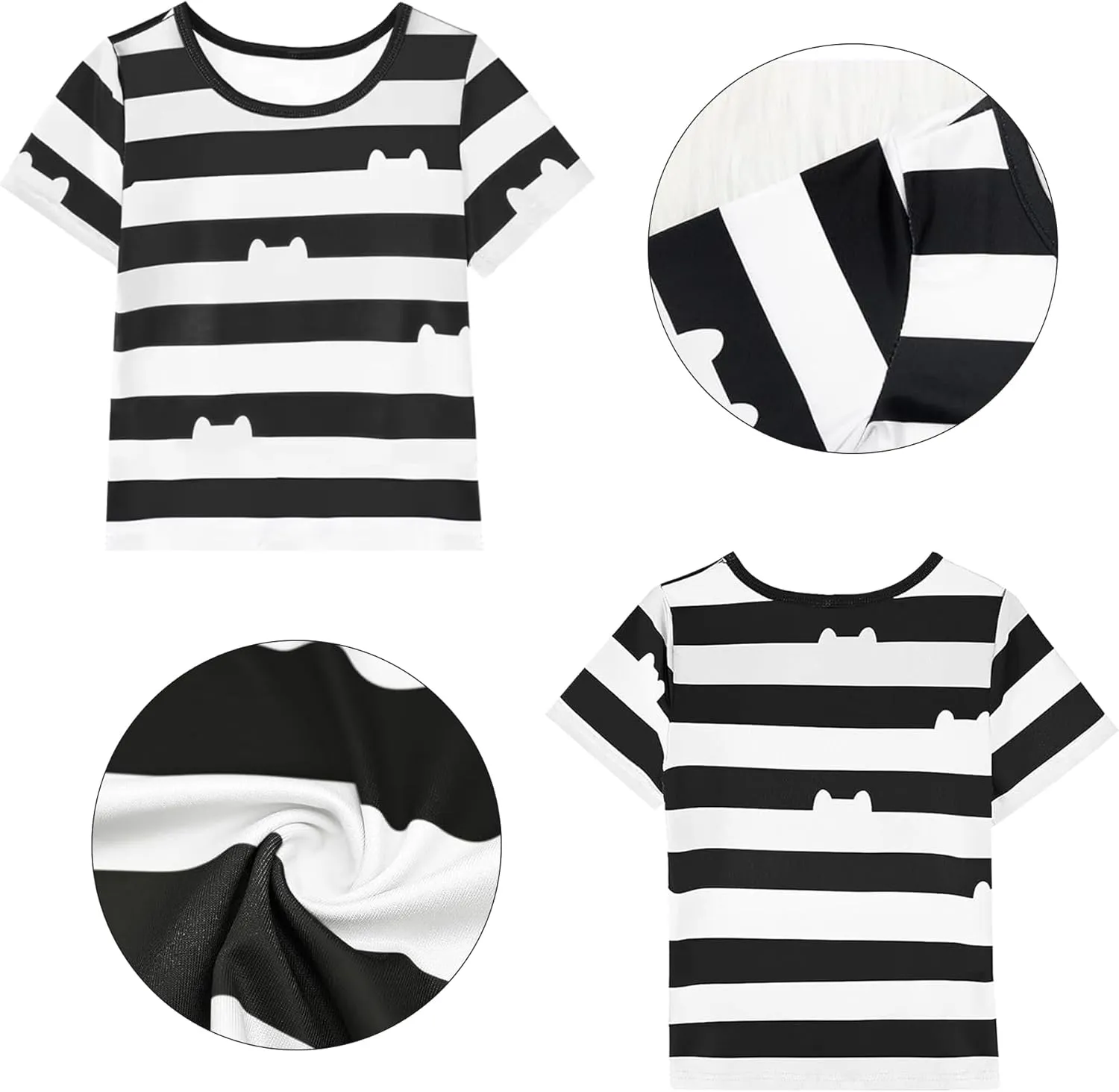 Girls Cat Dollhouse Cosplay Costume Short Sleeve Tee for Birthday Christmas
