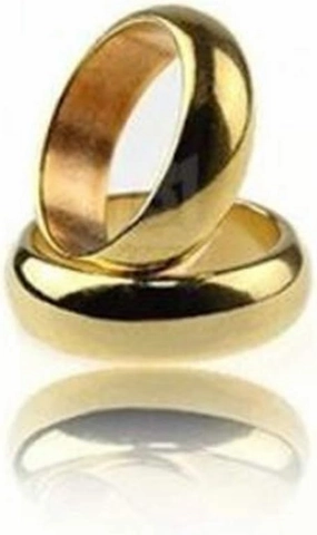 Gold Cambered PK Ring Strong Magnetic Ring PK Ring(18/19/20/21mm Available) Magic Tricks Comedy Close Up Magic Accessory for Magician Gimmick (20mm)