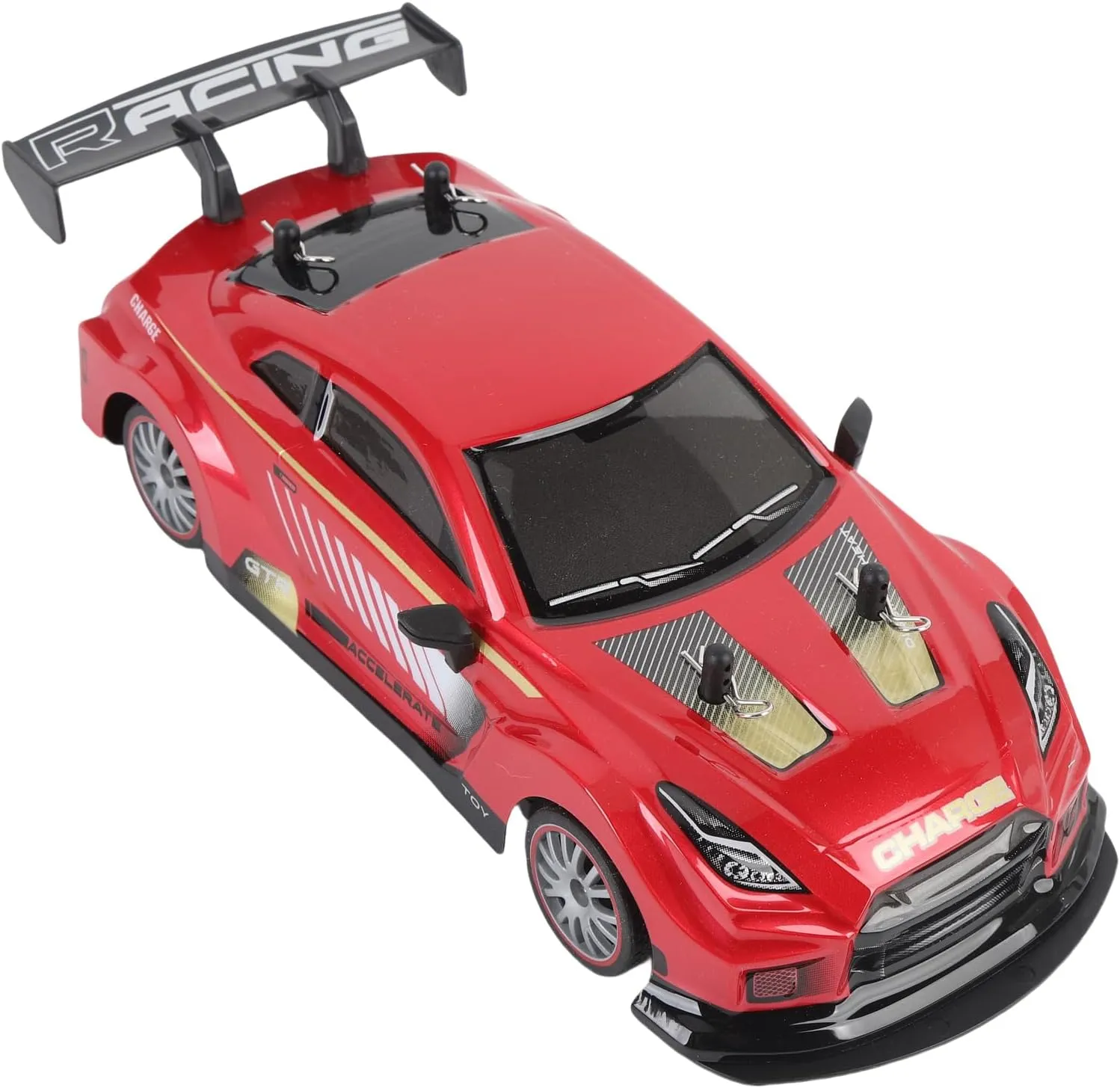 GoolRC Remote Control Drift Car, Spray RC Car, Rechargeable Drifting Vehicle with Spray and Lights, 2.4GHz RC Toy for Kids Boys Girls (2 Battery)
