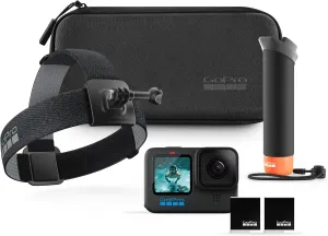 GoPro HERO12 Black   Accessories Bundle - Includes: Handler   Head Strap 2.0   Enduro Battery   Carrying Case