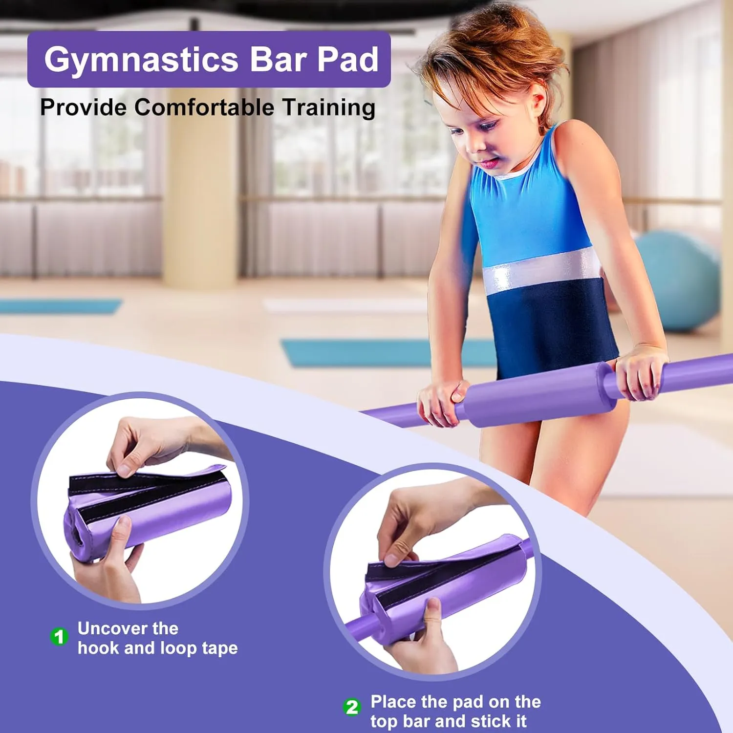 Gymnastic Bars for Kids with Adjustable Height, Folding Gymnastic Training Kip Bar, Junior Expandable Horizontal Monkey Bar for Home