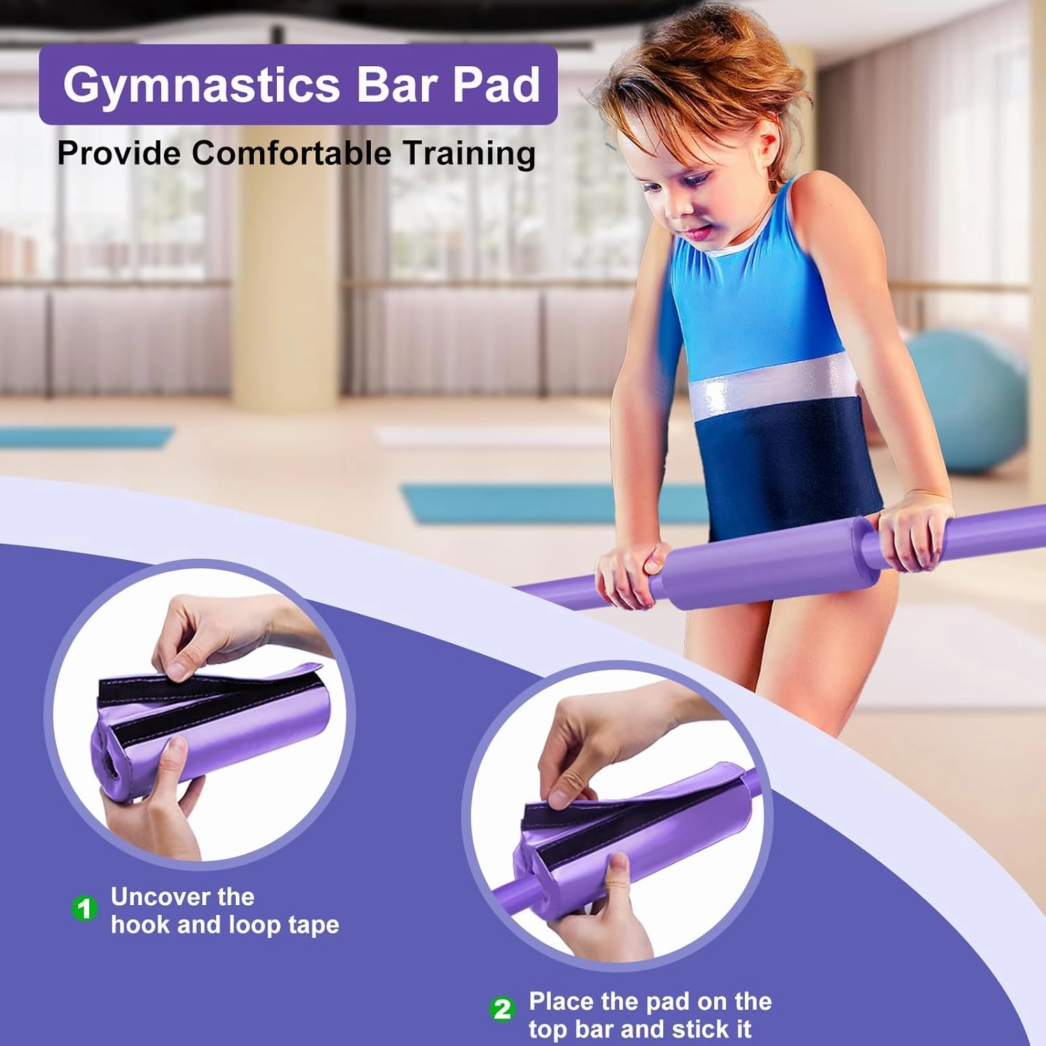 Gymnastic Bars for Kids with Adjustable Height, Folding Gymnastic Training Kip Bar, Junior Expandable Horizontal Monkey Bar for Home