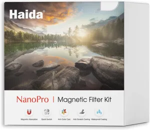 Haida NanoPro Magnetic ND Kit Contain Filter Adapter Ring and Bag ND0.9/1.8/3.0 Filter Magnetic Lens Cap Small to Large Step-up Ring Filter 82MM