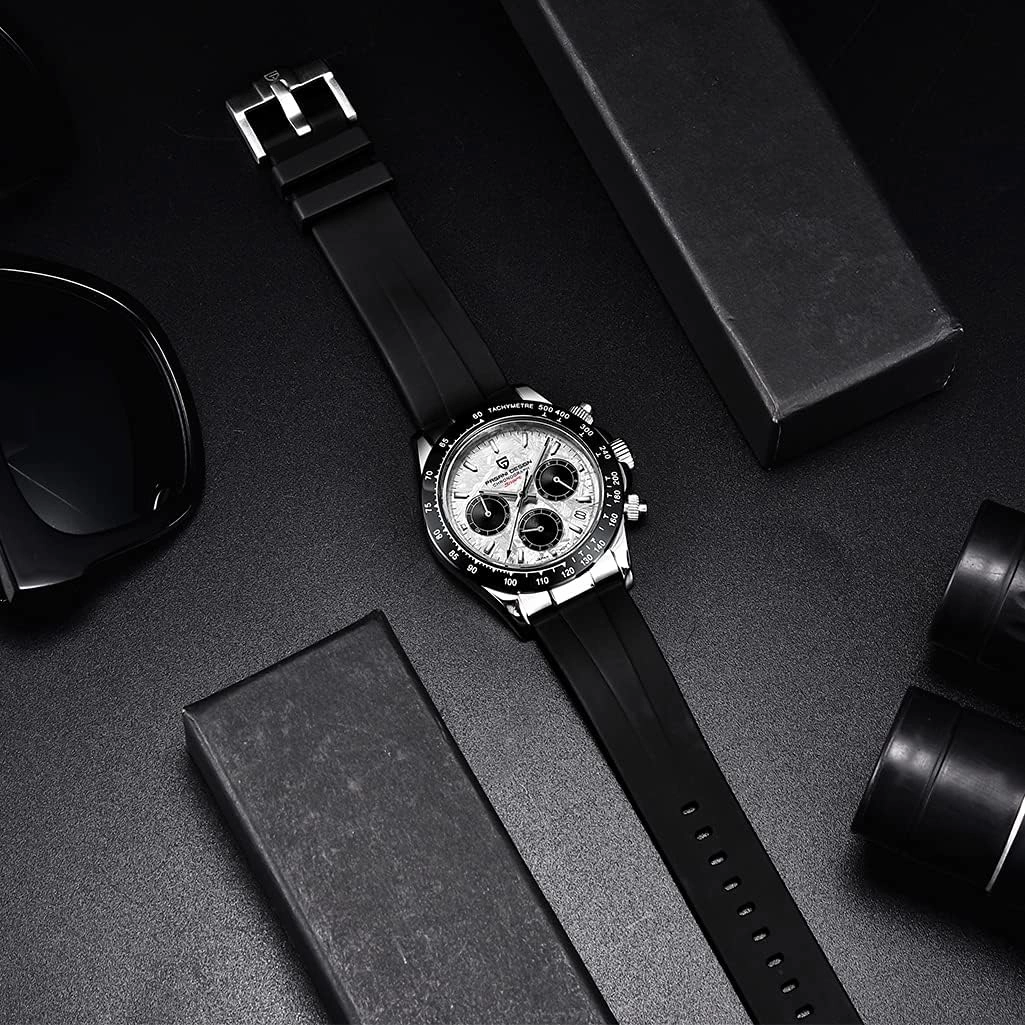 HaiQin Pagani Design Classic Men's Multifunctional Chronograph Full Stainless Steel Japanese VK63 Quartz Movement Tester 100m Waterproof Luxury Business Watch