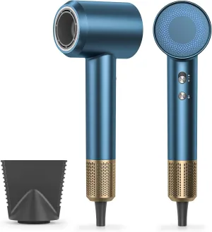 Hair Dryer Blow Dryer, 160000 RPM High-Speed Brushless Motor 500 Millions Negative Ionic Hairdryer for Fast Drying, Low Noise Thermo-Control Hair-Dryer-with-Diffuser for for All Hair Types