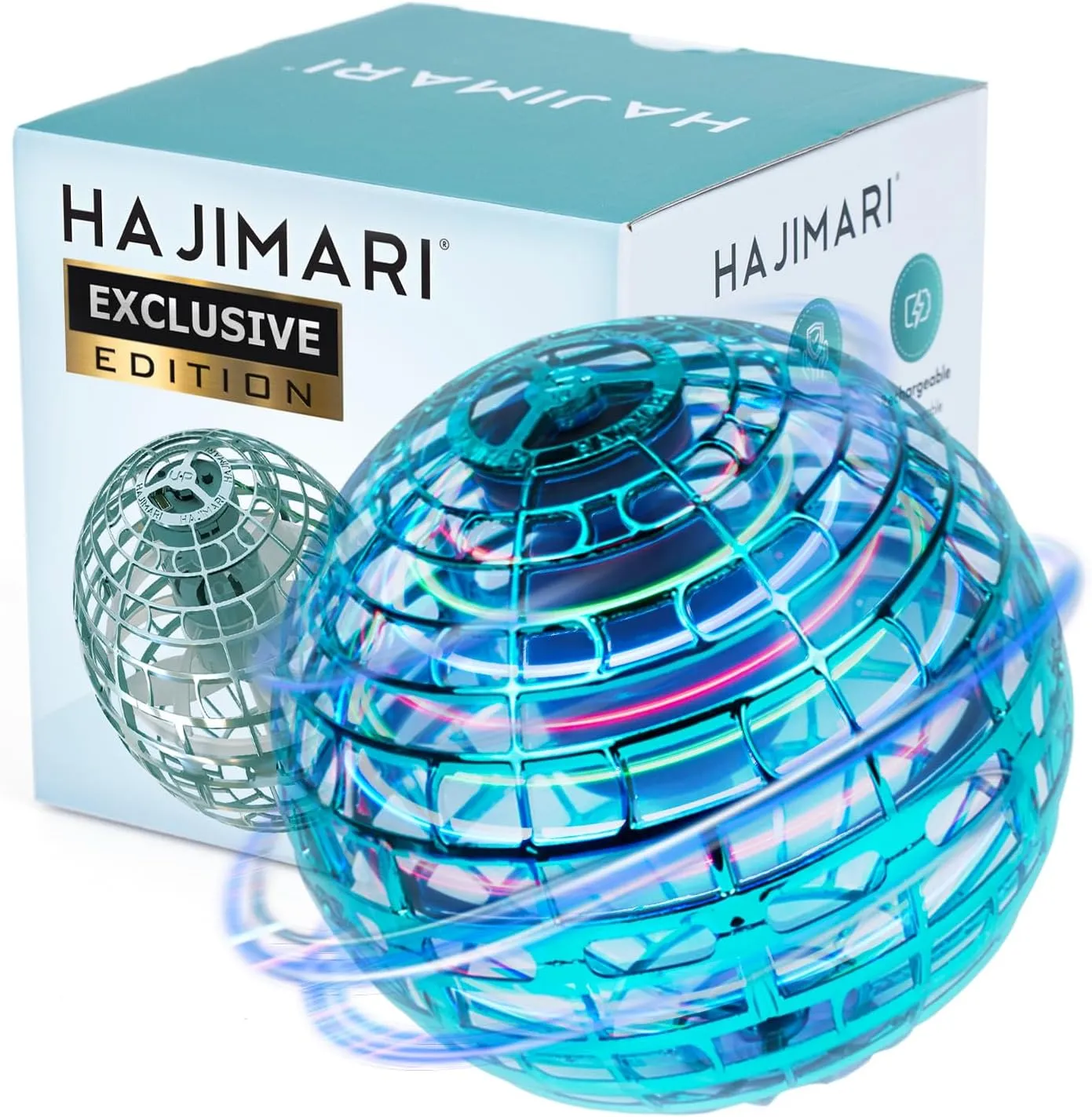 HAJIMARI Flying Ball G2 - Boomerang Ball That Comes Back to You | Floating Toy for Kids and Adults | Drop-Resistant Levitation Ball | Soaring Orb Toy Hovers & Climbs | Up to 12 Min Runtime