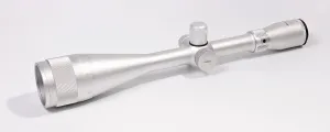 Hammers Lightweight 1inch Tube 8.5-32X50 AO Stainless Silver Rifle Scope with Etched Glass Fine Line Crosshair Reticle Sunshade Weaver Ring