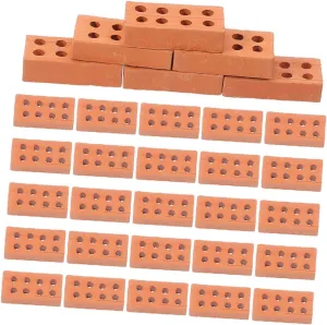 HAPINARY 200pcs Miniature Bricks for Table Scenes Multi Stacking Model Blocks Realistic Building Brick for and Cabin Projects