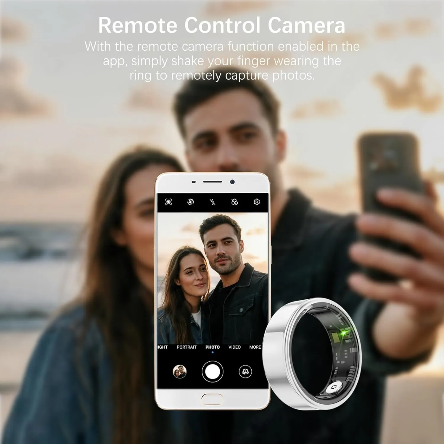 Health Rings for Women Men, Fitness Tracker with Heart Rate,Blood Oxygen, Blood Pressure, Sleep Tracker, Step Tracker, No Subscription Fee, IP68 Waterproof Smart Ring for iphone & Android (Silver 12#)