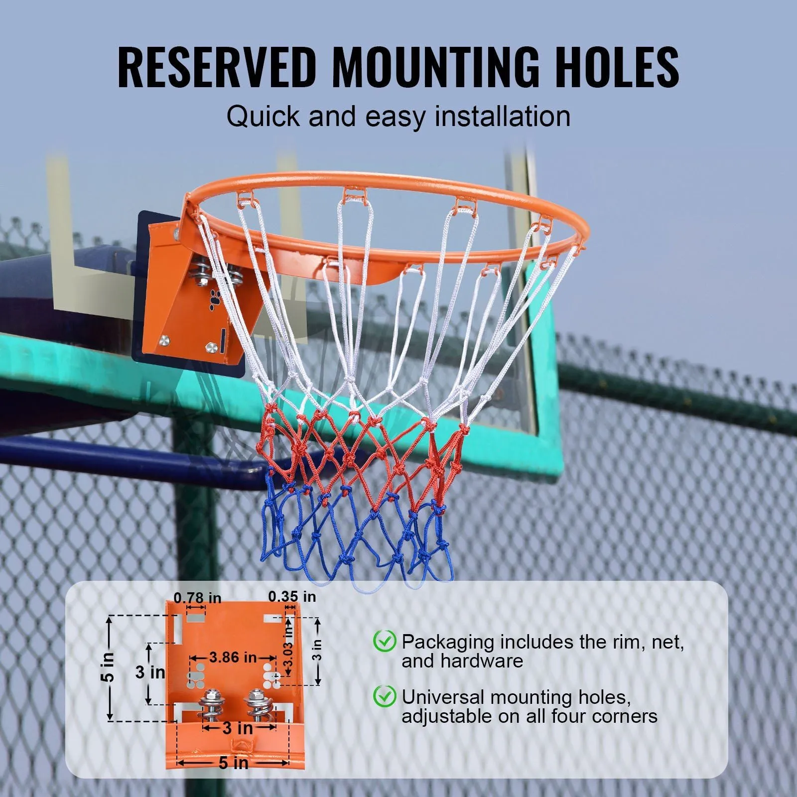 Heavy Duty 18" Basketball Rim