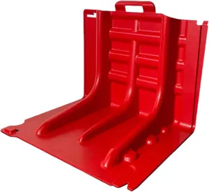 Heavy-Duty ABS L-Shaped Flood Barrier Panels, Removable Water Barriers for Garages, Basements, Reusable Flood Control Walls, Easy Installation(4pcs)