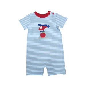 Helicopter Applique Boy's Romper