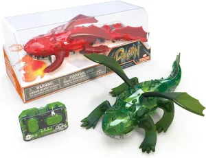 HEXBUG Remote Control Dragon, Rechargeable Robot Dragon Toys for Kids, Adjustable Robotic Dragon Figure STEM Toys for Boys & Girls Ages 8 & Up, Styles May Vary