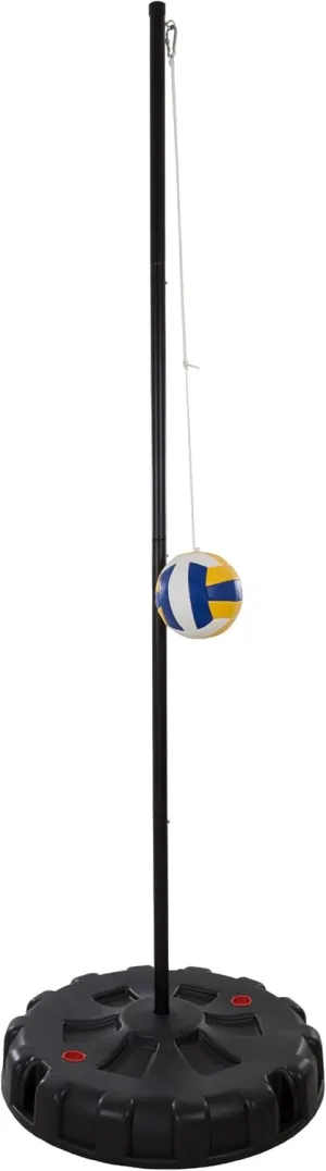 Hey! Play! Portable Tetherball Complete Outdoor Game Set with Base, Ball, Pump, Cord & Stakes - Family Game for Kids and Adults Medium