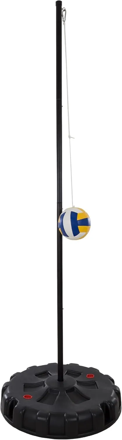 Hey! Play! Portable Tetherball Complete Outdoor Game Set with Base, Ball, Pump, Cord & Stakes - Family Game for Kids and Adults Medium