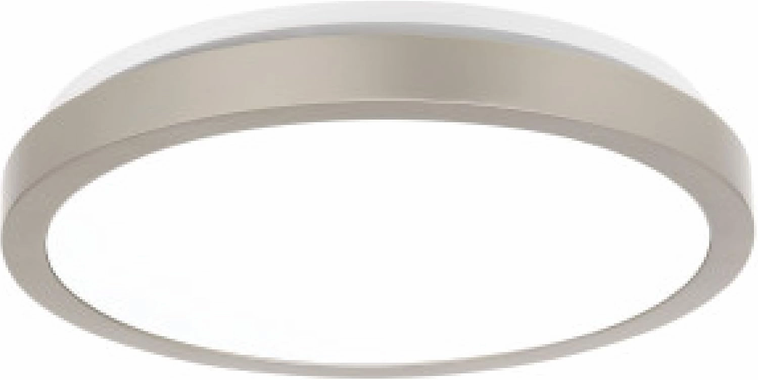 Homewerks 7105-09-BN Bathroom Fan with Light 90-CFM 1.5 Sones Round Ventilation Fan with Dimmable LED Light and Magnetic Trim Ring Brushed Nickel