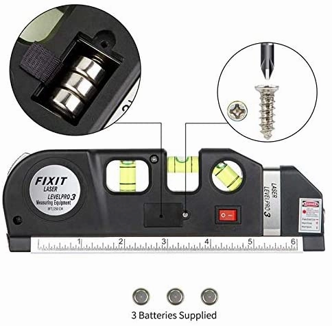 Homlly Multipurpose Laser Level Line Measuring Tape