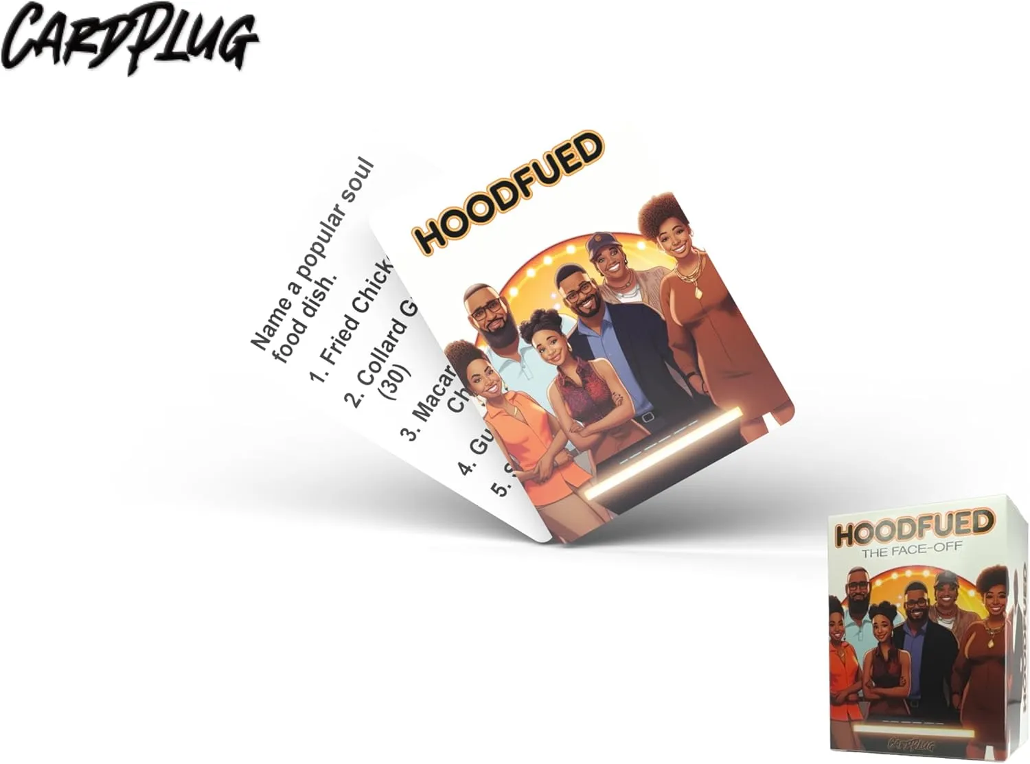 HoodFued : The Ultimate Family Trivia Card Game - A Culture-Centric Game That Brings Friends and Family Together for Fun and Knowledge and More Fun Than The Hood Charades Game for Family or Tabu