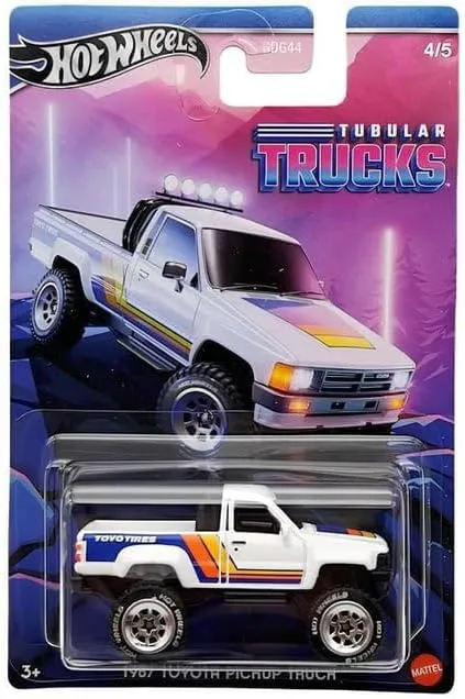 Hot Wheels 1987 Toyota Pickup Truck, Tubular Trucks 4/5