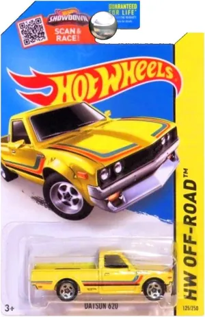 Hot Wheels 2015 HW Off-Road Datsun 620 125/250, Yellow