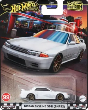 Hot Wheels Boulevard Nissan Skyline GT-R (BNR32), 1:64 Scale, White