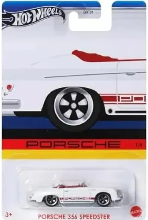Hot Wheels Porsche 356 Porsche Speedster 1/64 Scale Die-Cast, White