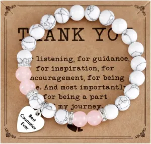 HUTIMY Counselor Gifts for Women Funny Mental Health Apprecition Guidance School Counselor Bracelet