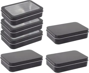 IMIKEYA 6pcs Box Tinplate Card Storage Box Elegant Organizer for Game Cards Compact Design for Easy Carrying Reliable Storage
