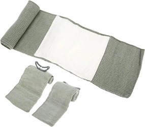 Israeli Bandage 4PCS/Set Vacuum Compression Bandages Israeli Battle Dressing for First Aid Emergency Battle Wound Dressing Self-Rescue
