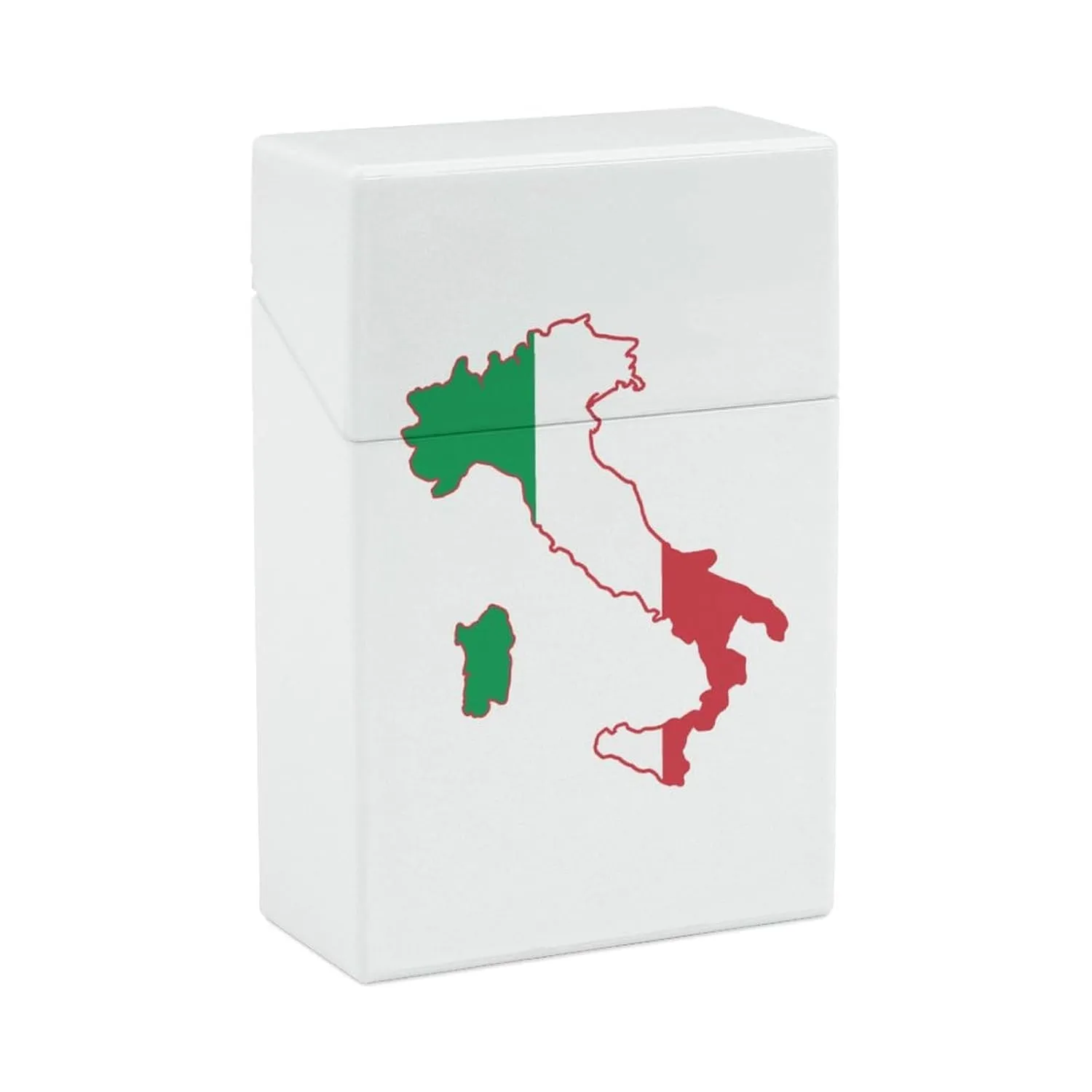 Italia Italy Italian Map Flag Fashion Cigarette Case for Women and Men Accessories Cigarette Holder Box